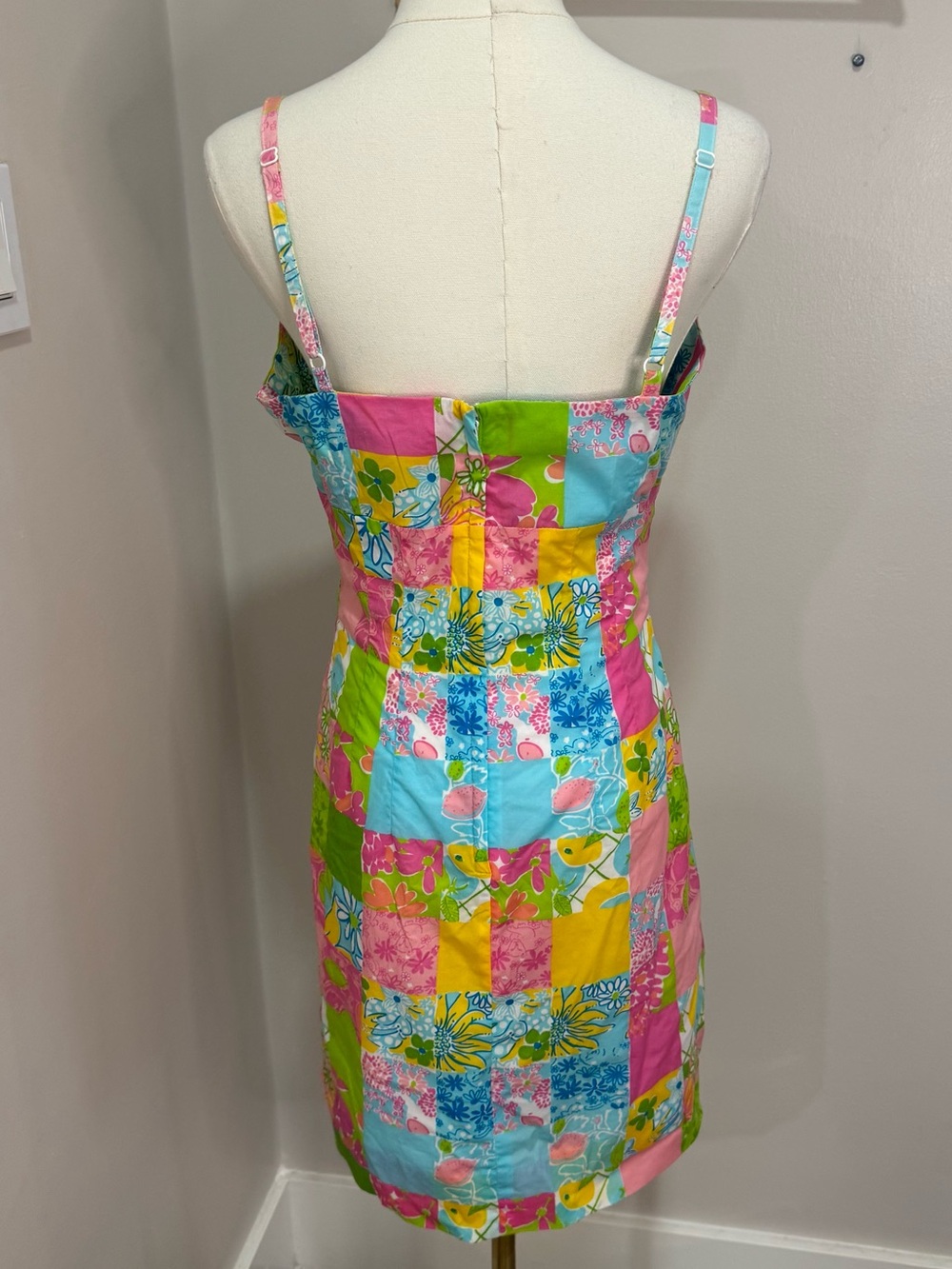 Lilly‎ Pulitzer Vintage White Tag Patch Dress Size 8 - Picture 2 of 5